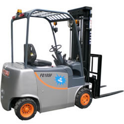 4 Wheel Electric Forklift Truck